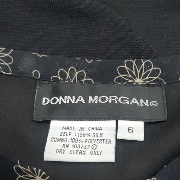 Donna Morgan Black and White Floral Skirt - Picture 2 of 3